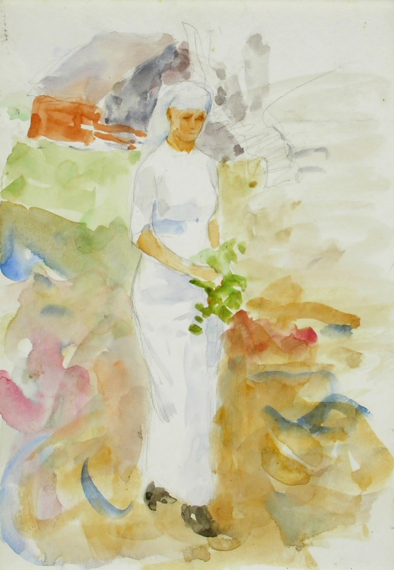 Maria Wiik - Woman in the garden