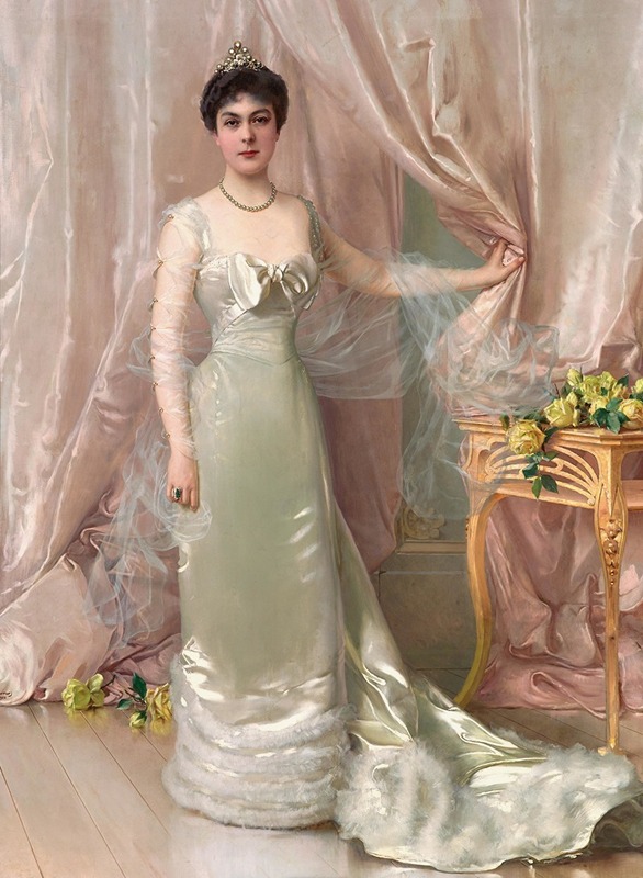 Vittorio Matteo Corcos - Portrait of Princess Evelyne Colonna di Stigliano