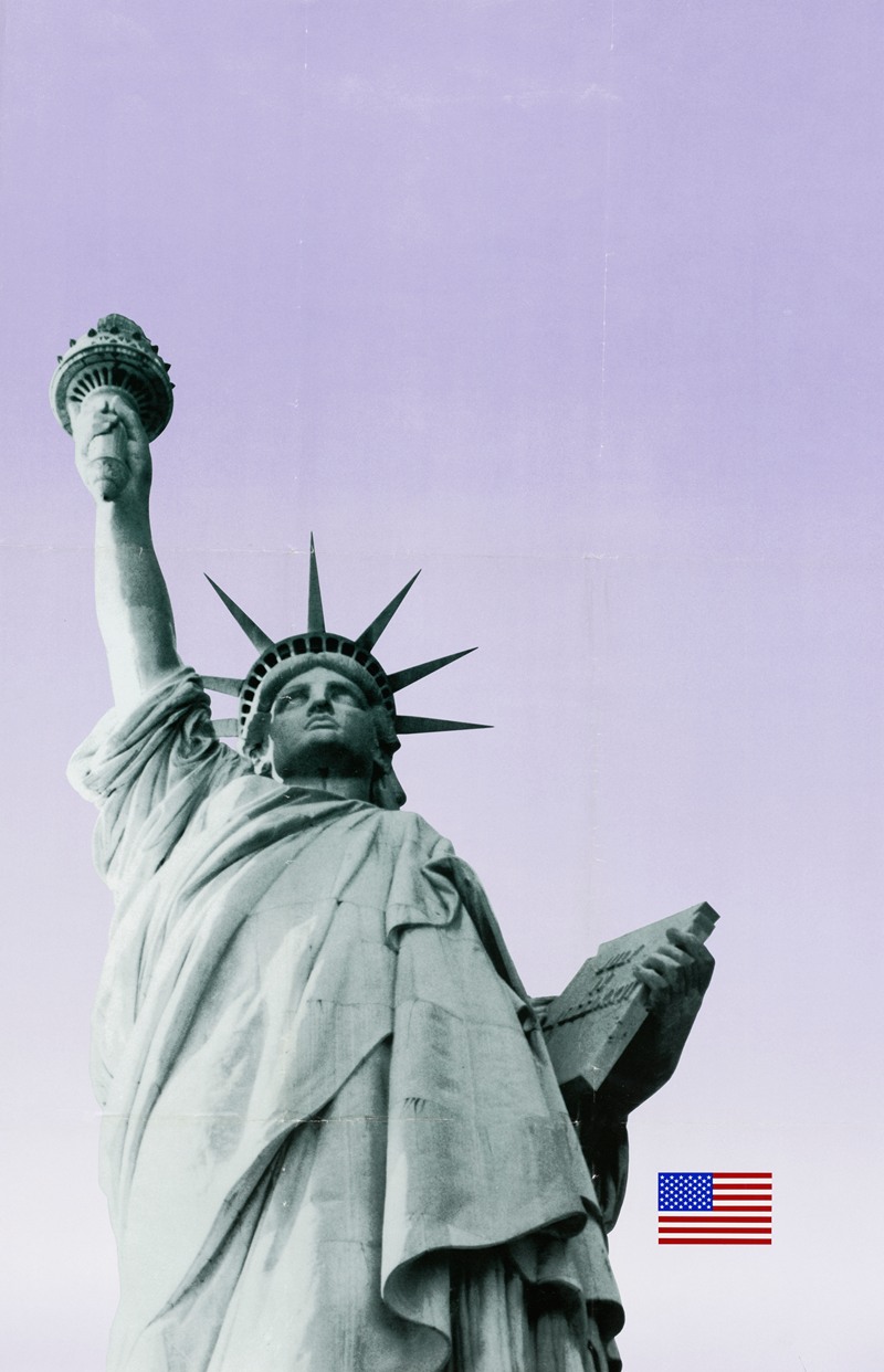 U.S. Information Agency - Poster featuring the Statue of Liberty