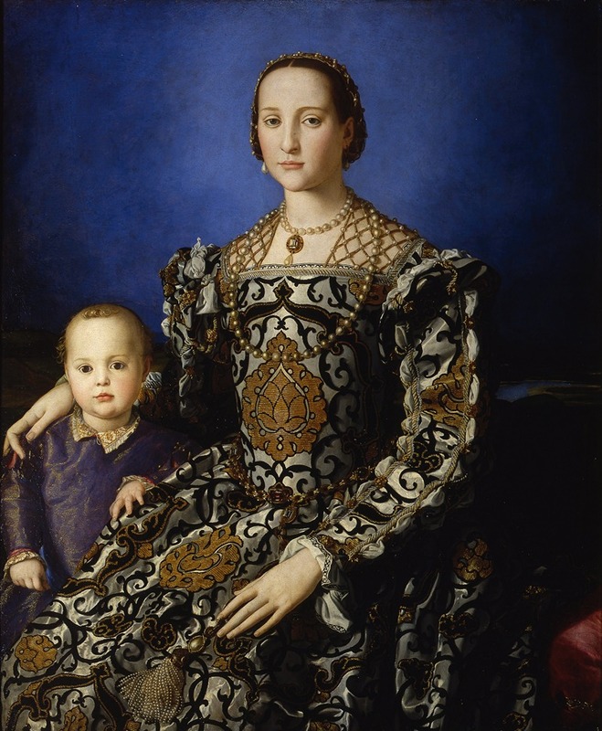 Agnolo Bronzino - Portrait Of Eleanor Of Toledo With Her Son Giovanni De’ Medici