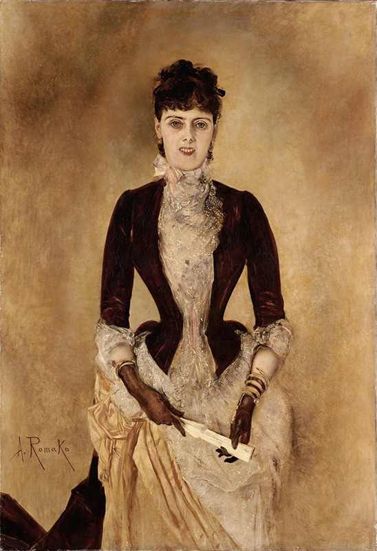 Anton Romako - Portrait Of Isabella Reisser