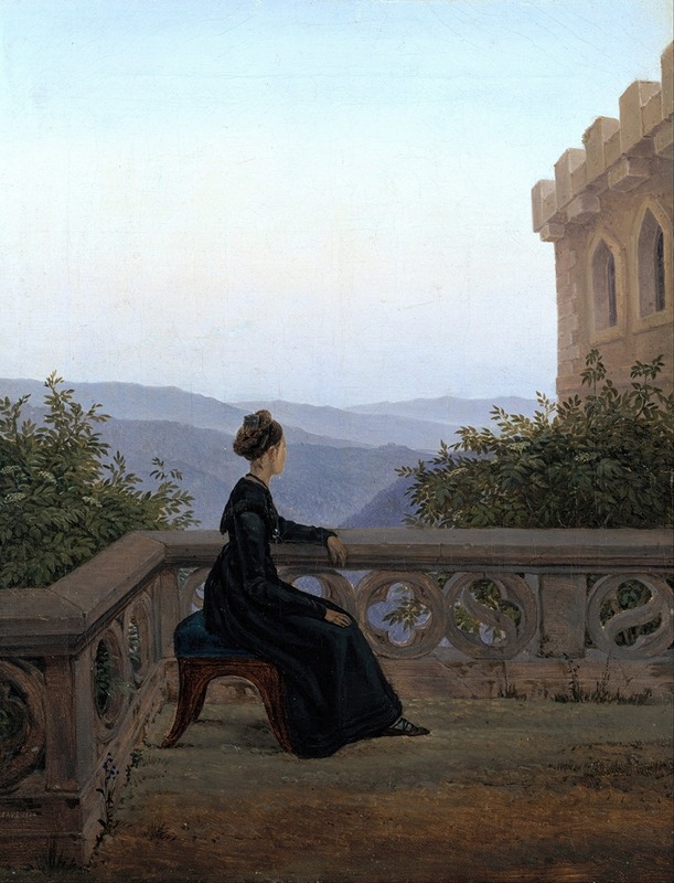 Carl Gustav Carus - Woman On The Balcony