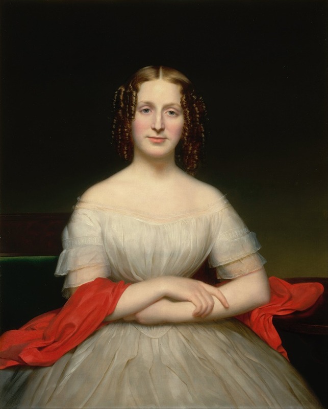 Charles Cromwell Ingham - Portrait Of Fidelia Marshall