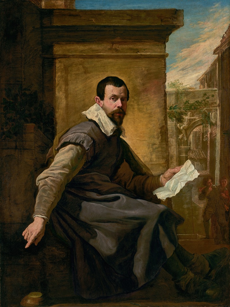 Domenico Fetti - Portrait Of A Man With A Sheet Of Music