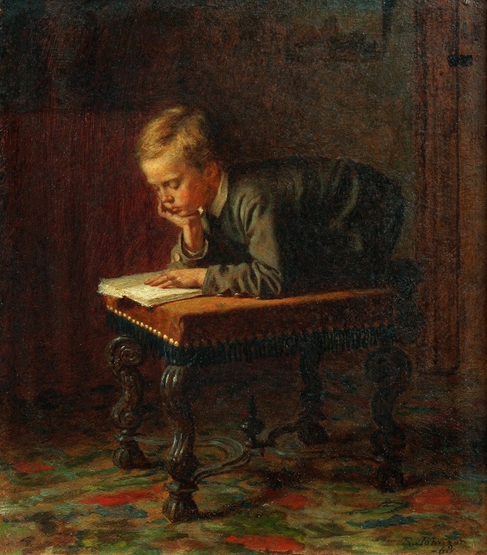 Eastman Johnson - Reading Boy