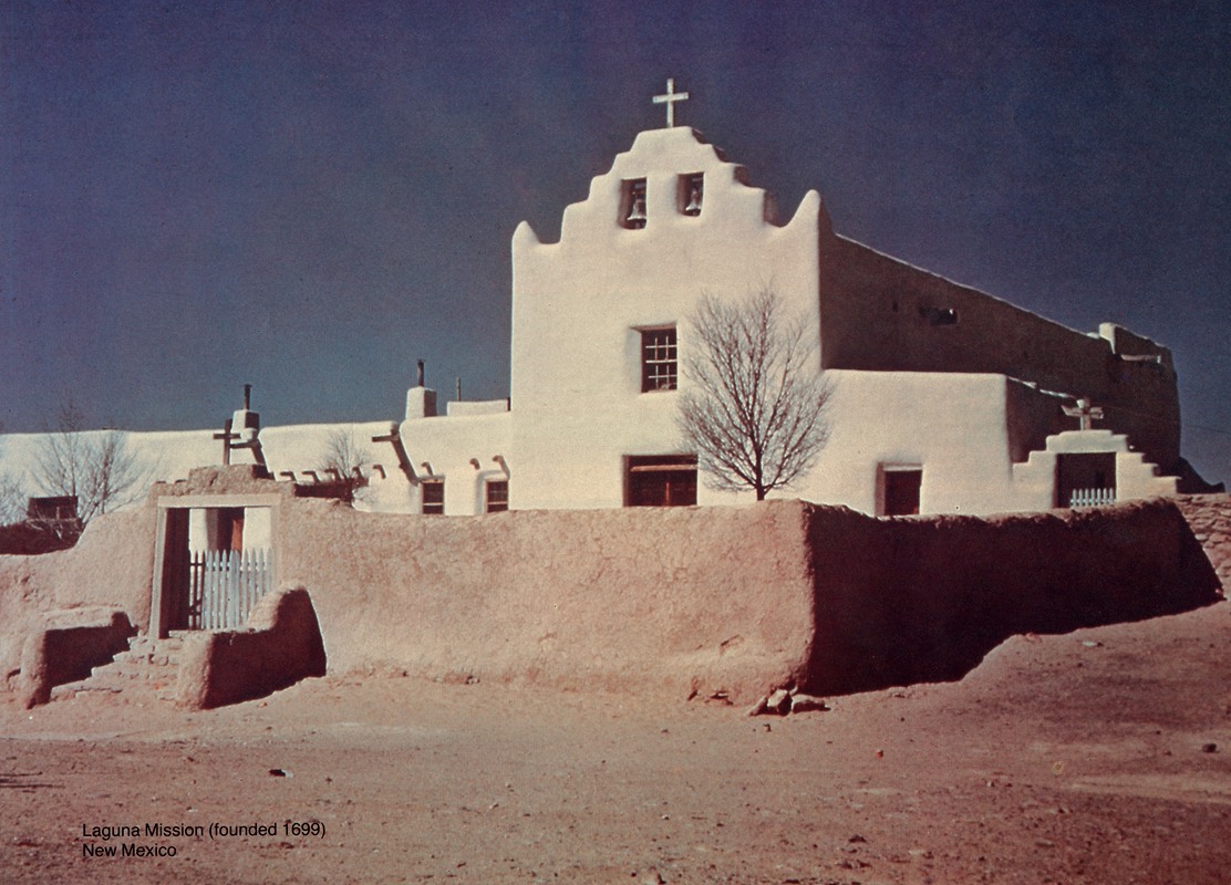 U.S. Information Agency - Scenically Yours, Laguna Mission (founded 1699), New Mexico