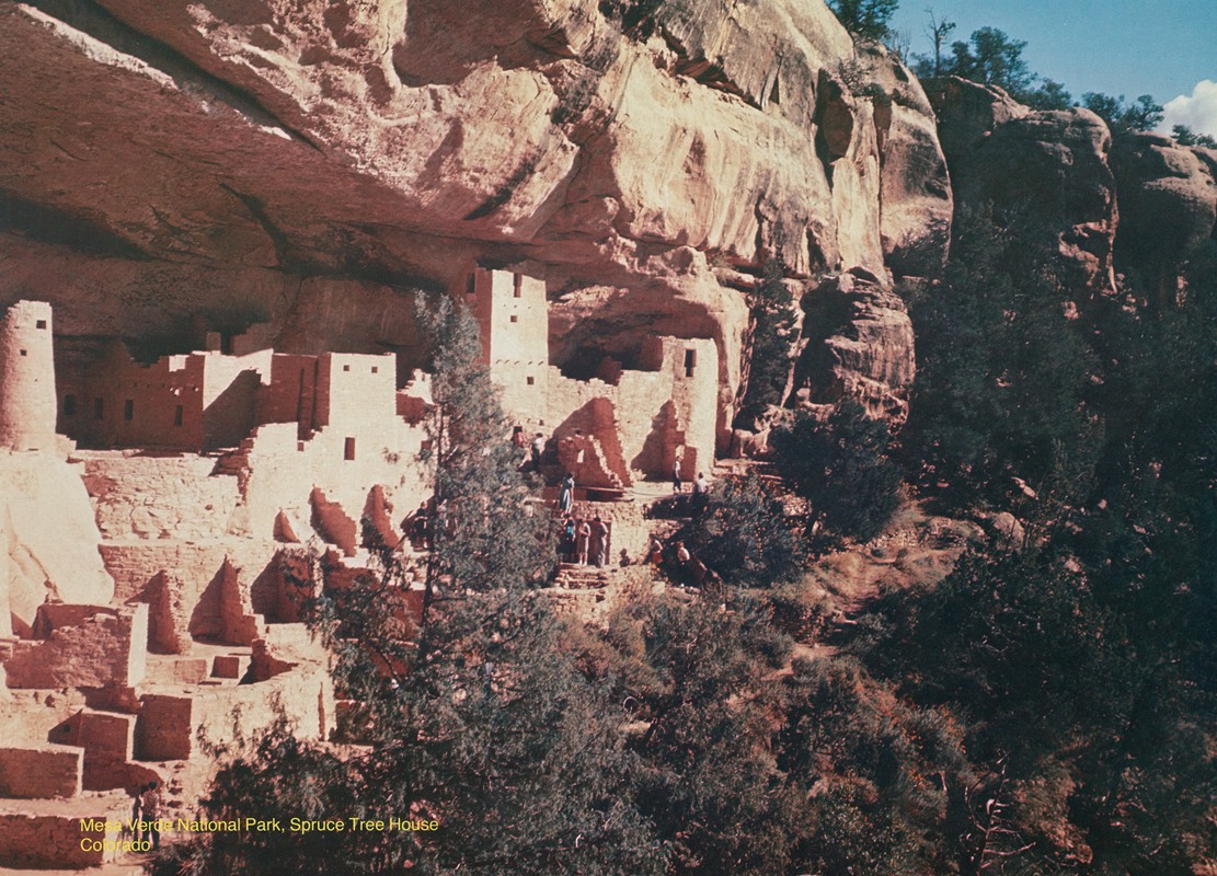 U.S. Information Agency - Scenically Yours, Mesa Verde National Park, Spruce Tree House, Colorado