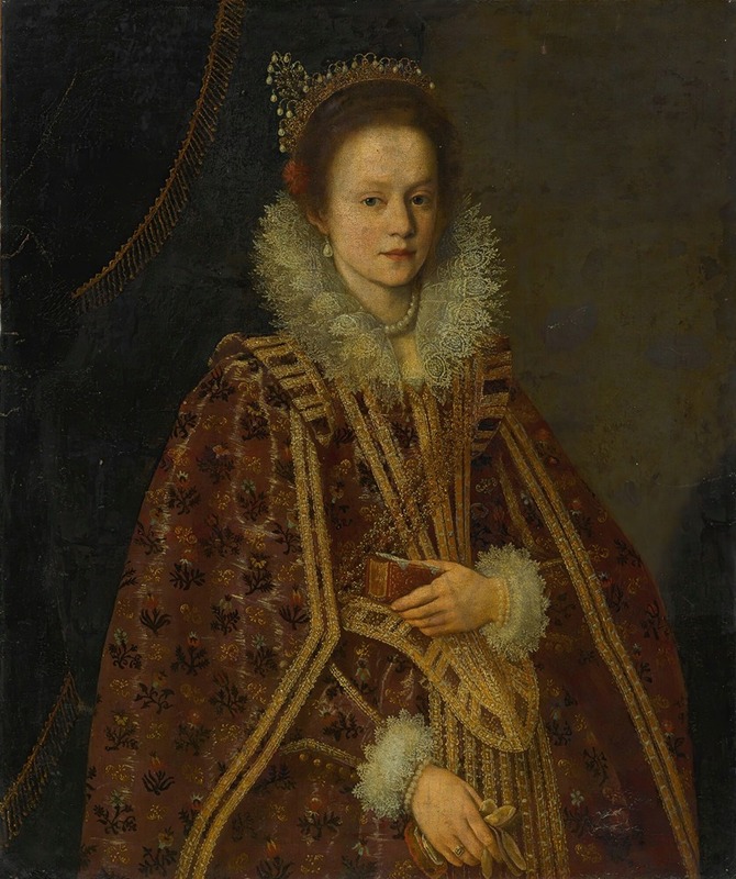 Florentine School - Portrait Of A Young Lady