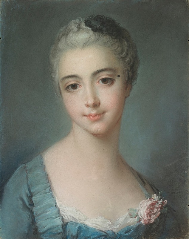 Follower Of François Boucher - Portrait Of A Young Lady