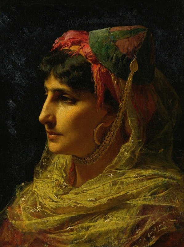 Frederick Arthur Bridgman - Portrait Of A Woman