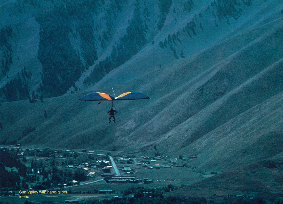 U.S. Information Agency - Scenically Yours, Sun Valley hang glider, Idaho