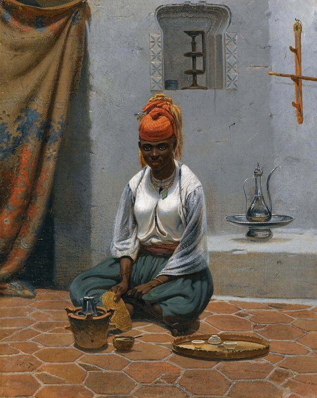 Georg Wilhelm Timm - Making Tea In Algiers