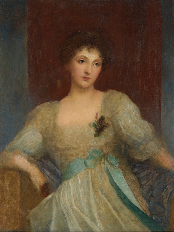 George Frederic Watts - Portrait Of Norah Bourke