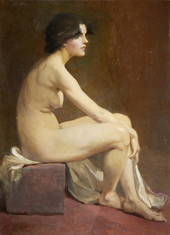 Glyn Warren Philpot - Portrait Of A Female Nude