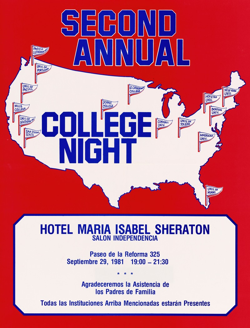 U.S. Information Agency - Second Annual College Night.