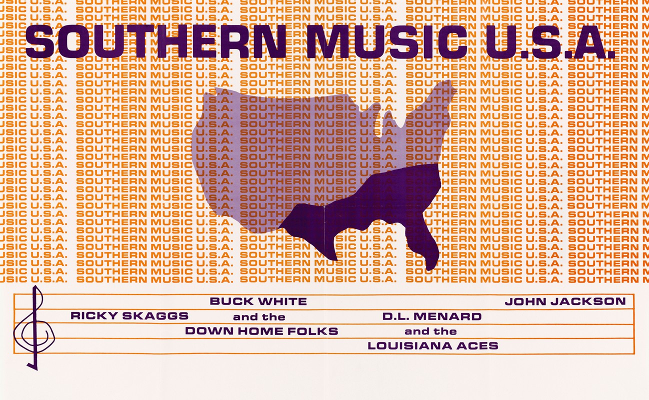 U.S. Information Agency - Southern Music USA. Ricky Skaggs, Buck White and the Down Home Folks, D.L. Menard and the Louisiana Aces, John Jackson