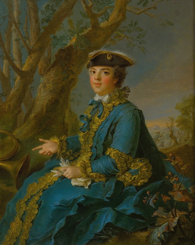 Jean-Marc Nattier - Portrait Of Marie Louise Elisabeth De France, Duchess Of Parma