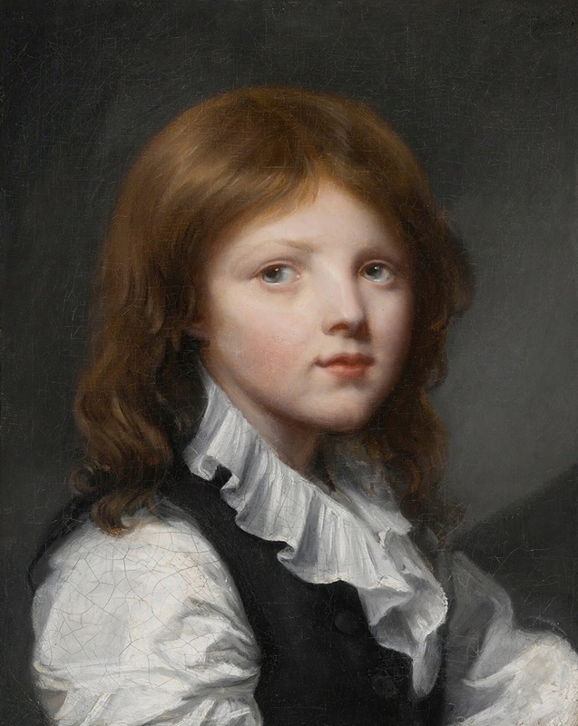 Jean-Baptiste Greuze - Portrait Of A Boy In A Black Waistcoat, Turned To The Right