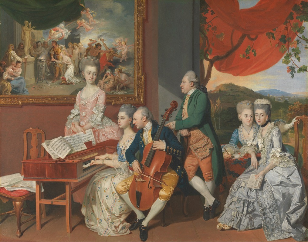 Johan Joseph Zoffany - The Gore Family With George, 3rd Earl Cowper