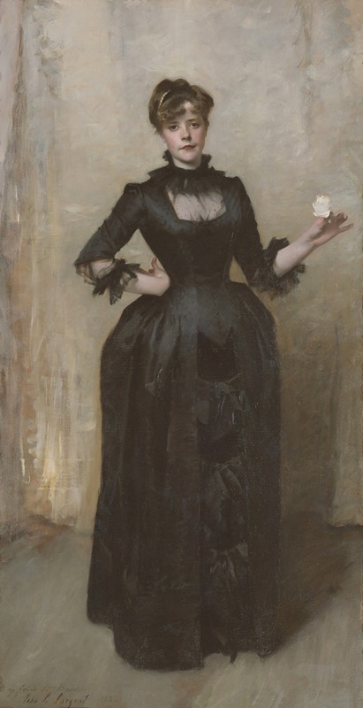 John Singer Sargent - Lady With The Rose (Charlotte Louise Burckhardt)