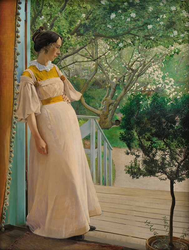 Laurits Andersen Ring - At The French Windows. The Artist’s Wife