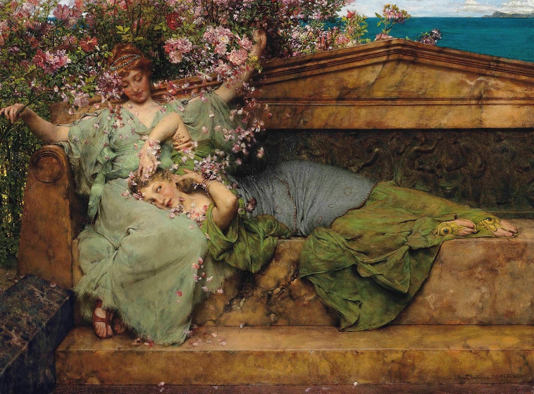 Lawrence Alma-Tadema - In A Rose Garden