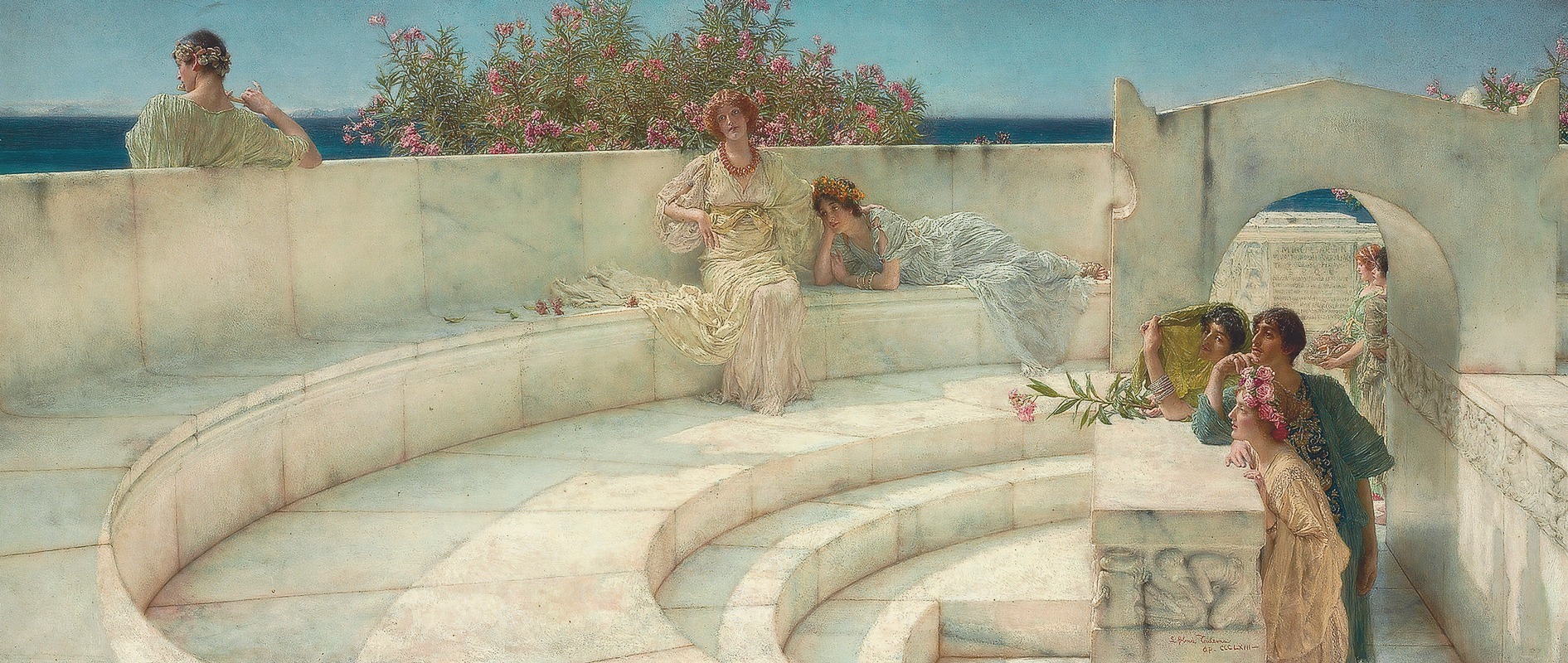 Lawrence Alma-Tadema - Under The Roof Of Blue Ionian Weather