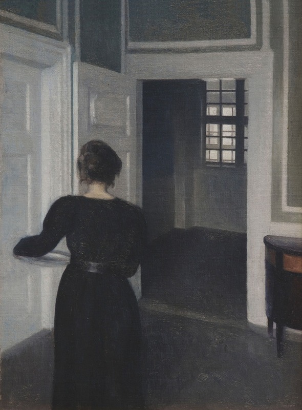 Vilhelm Hammershøi - Ida In An Interior