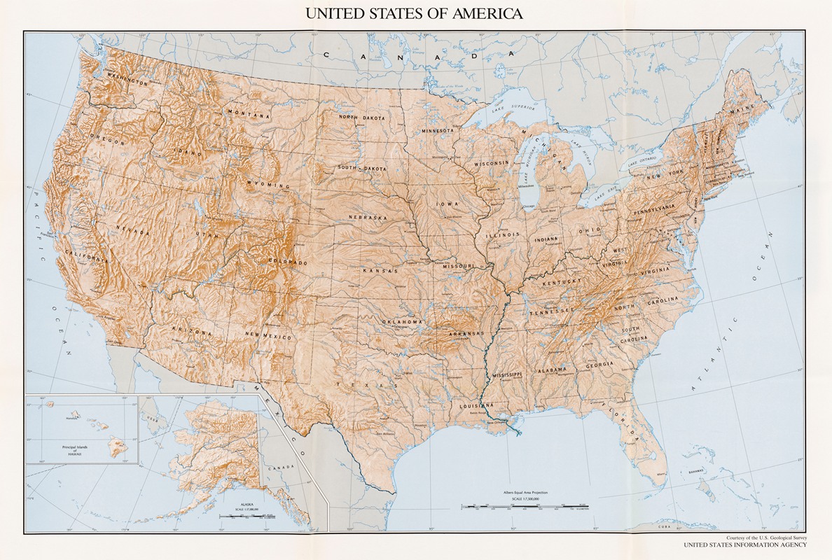U.S. Information Agency - United States of America. Courtesy of the U.S. Geological Survey