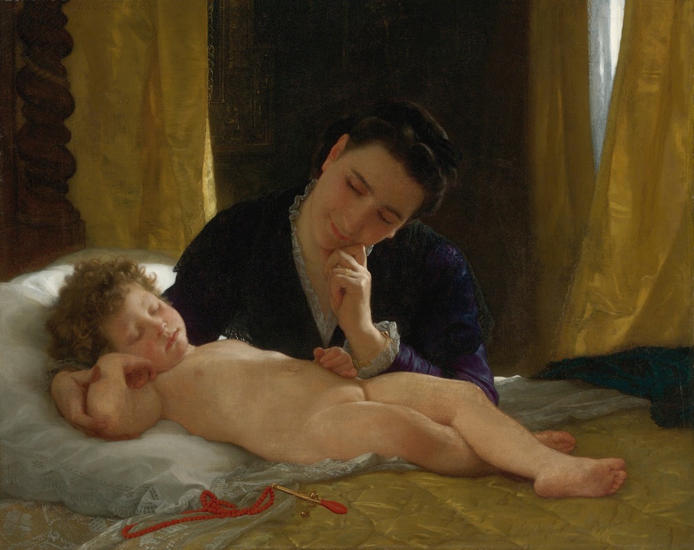 William Bouguereau - Jeune Mère Contemplant Son Enfant