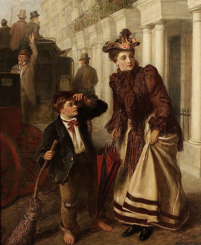 William Powell Frith - The Crossing Sweeper