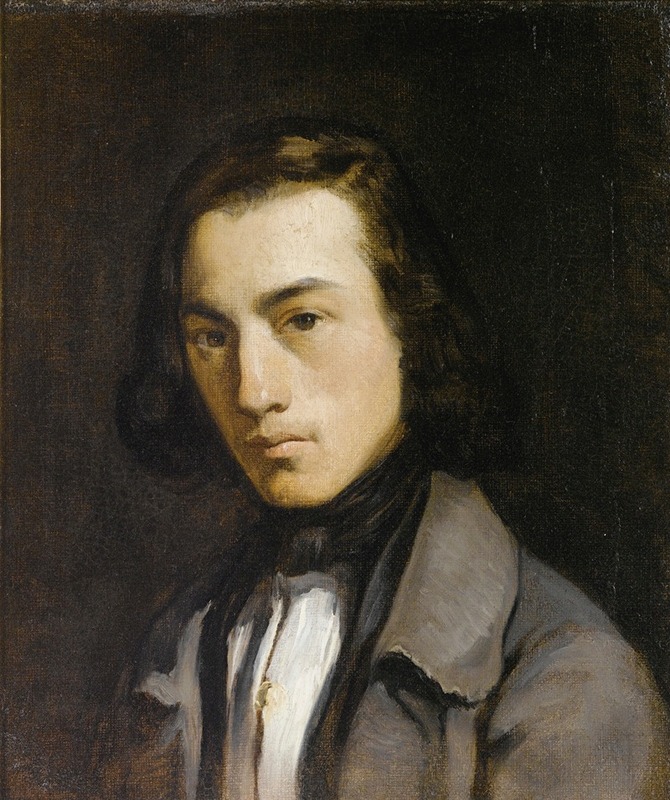 Jean-François Millet - Portrait De Jeune Homme (Portrait Of A Young Man)