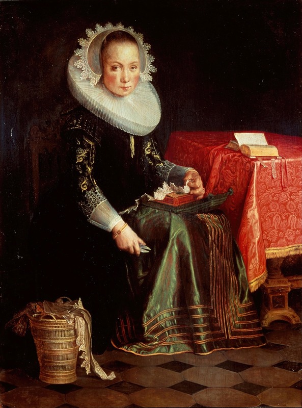 Joachim Wtewael - Portrait Of Eva Wtewael (1607-1635)