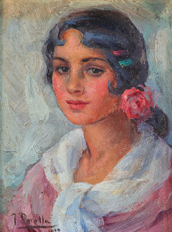 Joaquín Sorolla - Portrait Of A Woman
