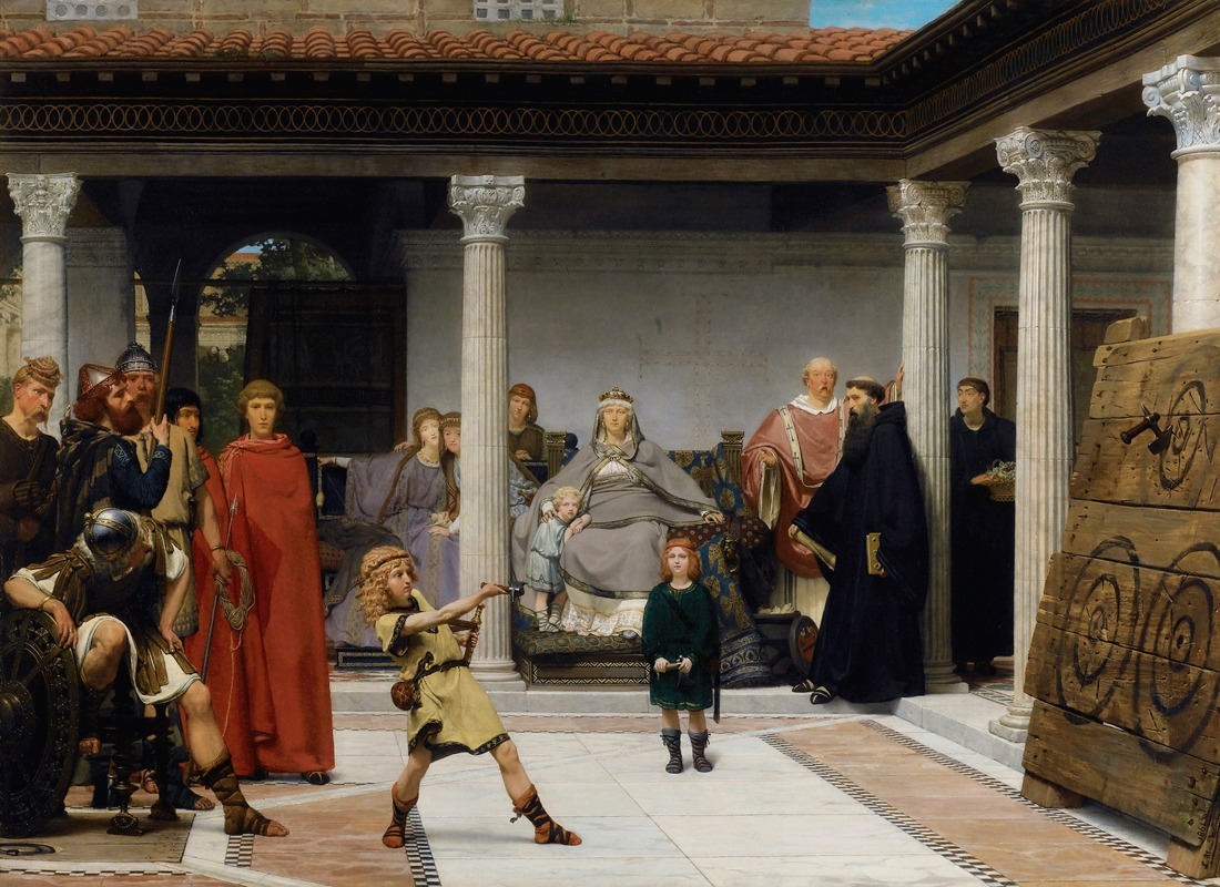Lawrence Alma-Tadema - Education Of The Children Of Clovis