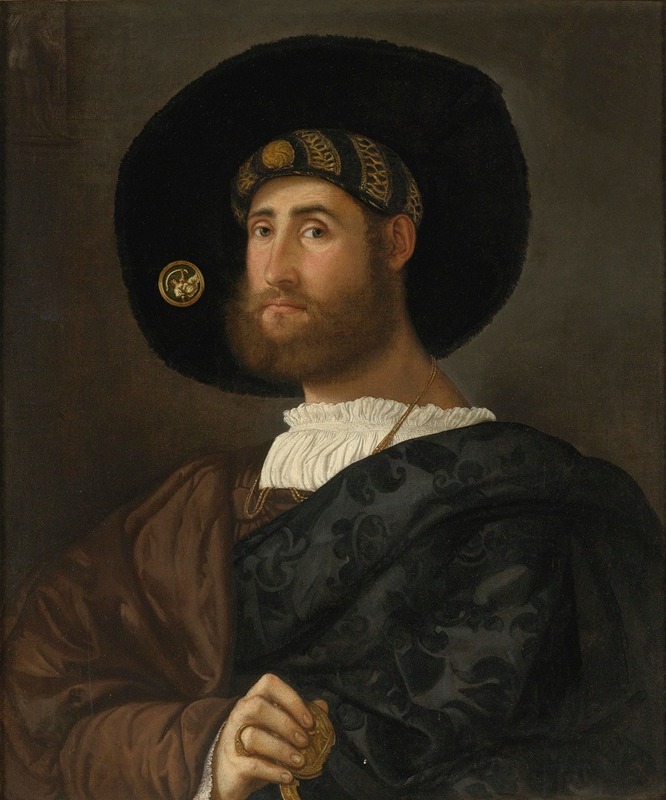 Lombard School - Portrait Of A Bearded Man With A Sword
