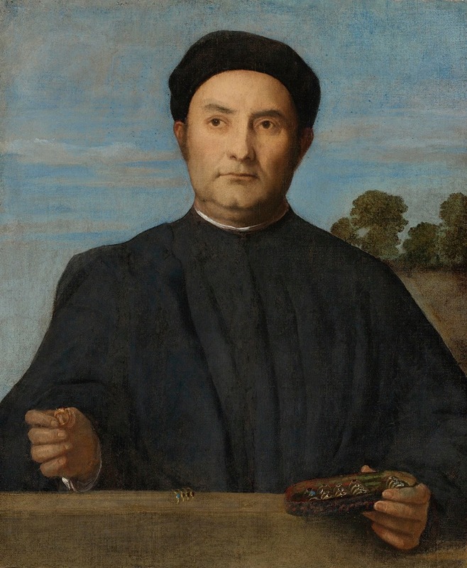 Lorenzo Lotto - Portrait Of A Jeweler, Probably Giovanni Pietro Crivelli