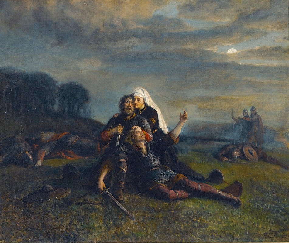 Peter Nicolai Arbo - After The Battle