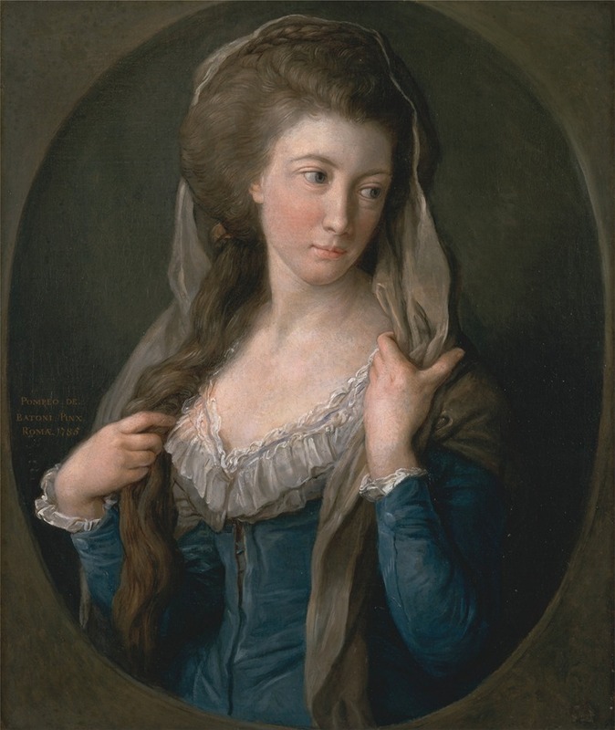 Pompeo Batoni - Portrait Of A Woman, Traditionally Identified As Margaret Stuart, Lady Hippisley
