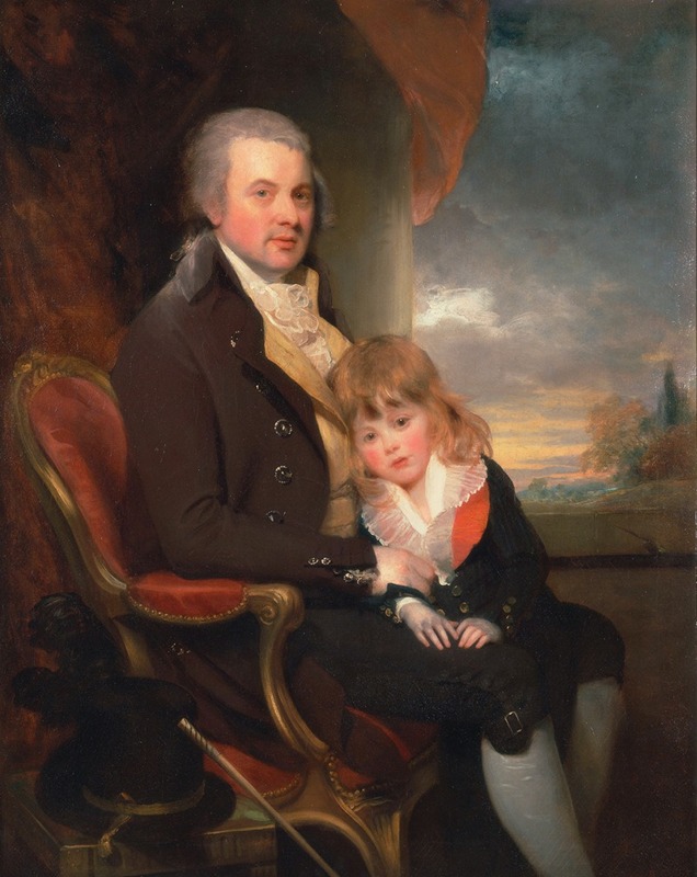 Sir William Beechey - Edward George Lind And His Son, Montague