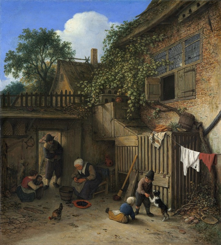 Adriaen van Ostade - The Cottage Dooryard