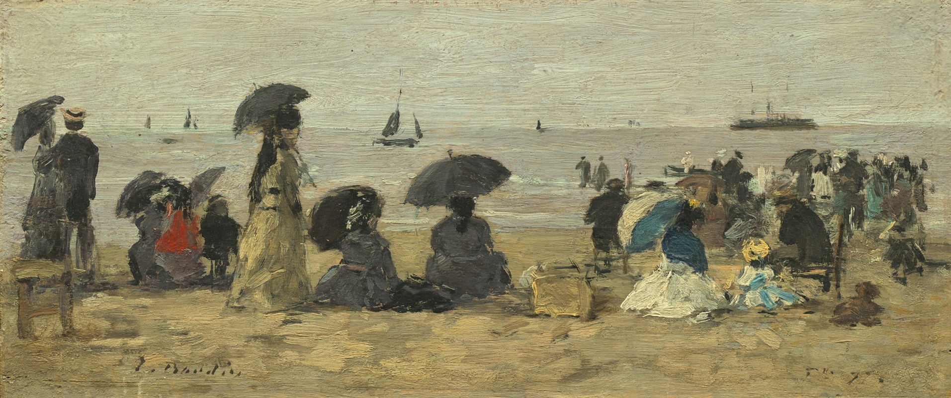 Eugène Boudin - The Beach