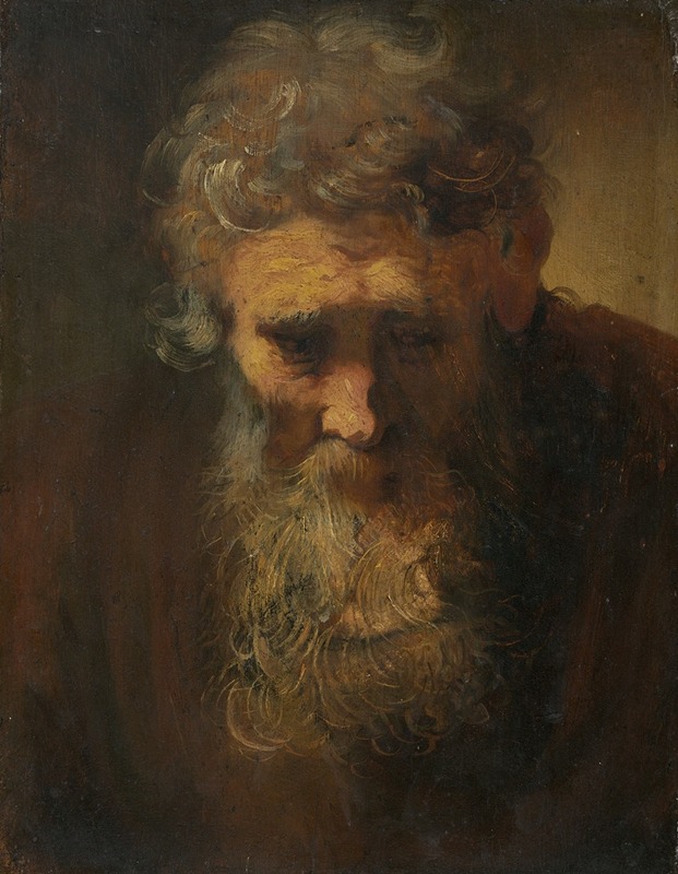 Follower of Rembrandt van Rijn - Study of an Old Man