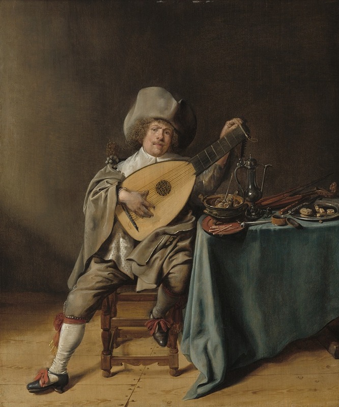 Jan Miense Molenaer - Self-Portrait as a Lute Player