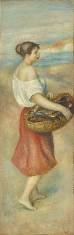 Pierre-Auguste Renoir - Girl with a Basket of Fish