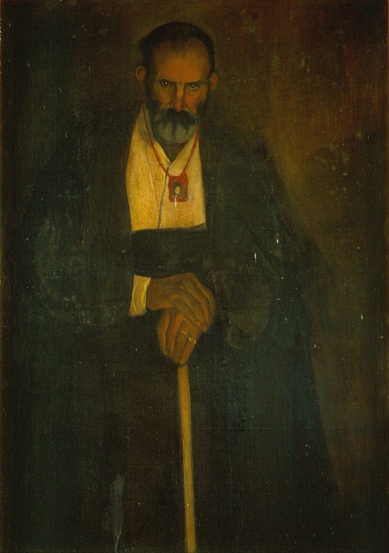 Ángel Zárraga - The old man with the Scapular