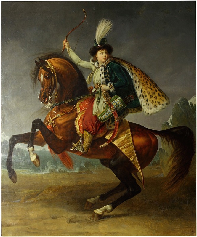 Antoine-Jean Gros - Equestrian portrait of prince Boris Yusupov