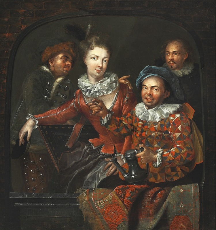 Benoît Le Coffre - Four people in a niche