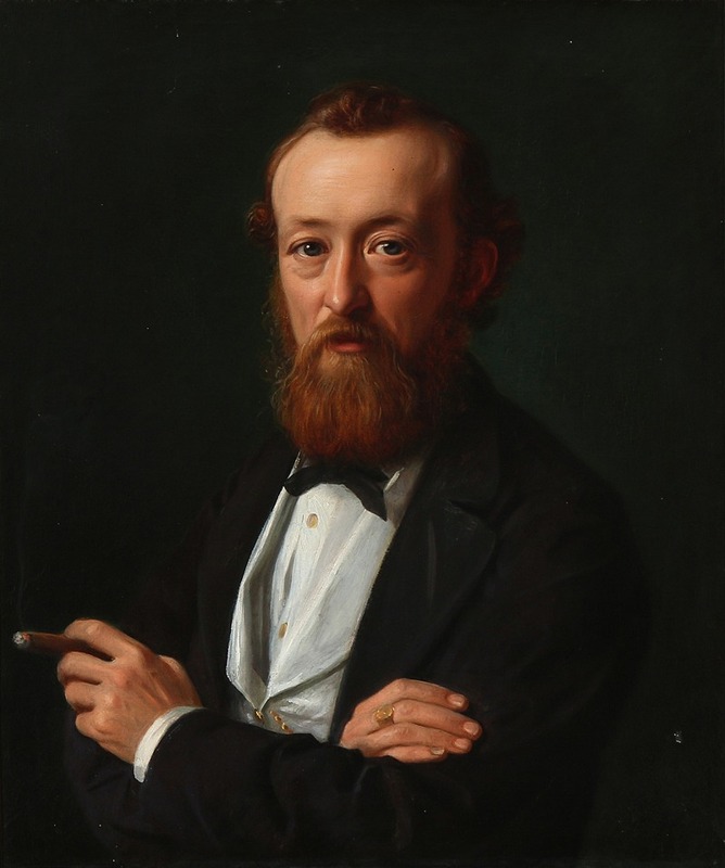Constantin Hansen - Portræt af Skibsfører, senere Konsul i Bangkok Frederik Købke