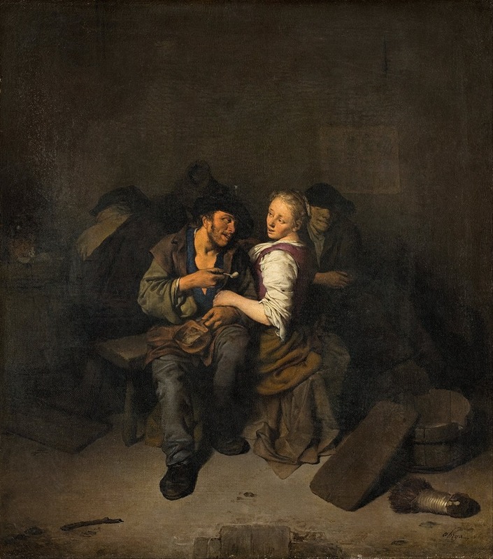 Cornelis Pietersz. Bega - Young Couple in a Tavern